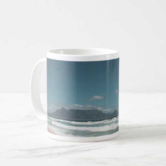 Caneca De Café Cabo Table Mountain Oceano (Frente Esquerda)