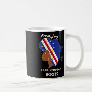 Caneca De Café Cabo-Verdiano Raiz da História Negra Mês das Mulhe