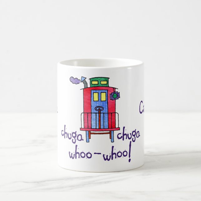 Caneca De Café Caboose de Chuga Chuga (Centro)