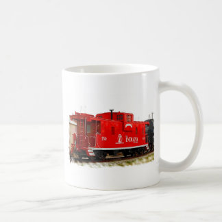 Caneca De Café Caboose vermelho brilhante