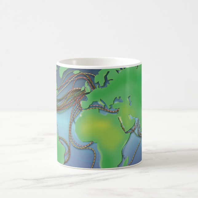 Caneca De Café Cabos do Mundo - Cabos Submarinos (Centro)