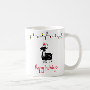 Caneca De Café Cabra de Natal Whimsical