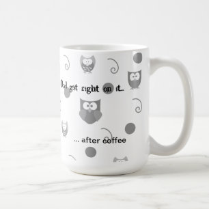 Caneca De Café Cabras brancas pretas, turbilhões após café