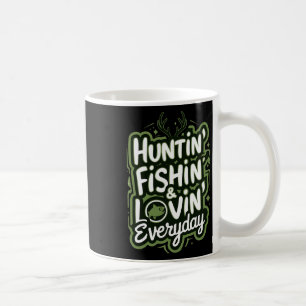 Caneca De Café Caça À Pesca Amar Todos Os Dias Camisas Peixes Caç