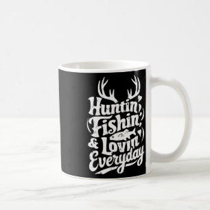 Caneca De Café Caça À Pesca Amar Todos Os Dias Camisas Peixes Caç