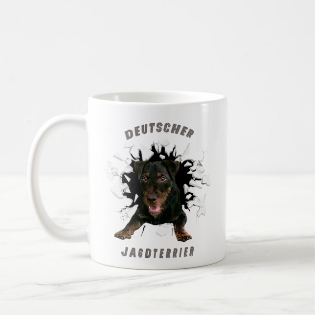 Caneca De Café Caça alemã Terrier (Jagdterrier) (Esquerda)