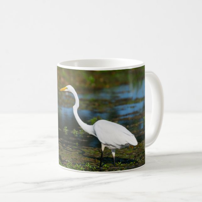 Caneca De Café Caça ao café Egret (Frente Esquerda)