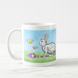 Caneca De Café Caça ao Ovo do Coelho da Páscoa