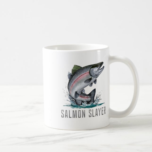 Caneca De Café Caça ao Salmão  (Direita)