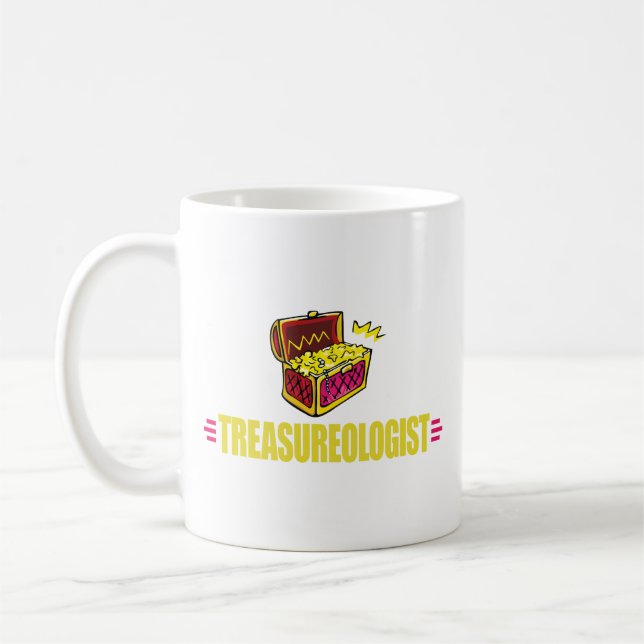 Caneca De Café Caça ao Tesouro Engraçado (Esquerda)