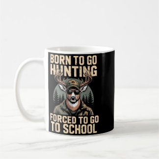 Caneca De Café Caça ao Veado Camo Jovem Nascido Caça Forçado Ir à