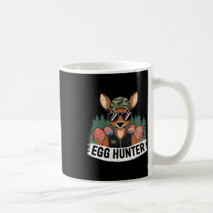 Caneca De Café Caça aos Ovos Feliz Dia de Páscoa Caça ao Veado Pá
