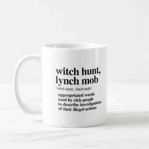 Caneca De Café Caça às Bruxas, Definição de Multidão de Linchamen
