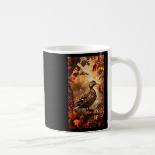 Caneca De Café Caça Cena Mallard Pato do outono Natureza selvagem