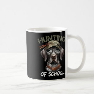 Caneca De Café Caça De Buck 100 Dias De Cachorro Escolar 100 Dias
