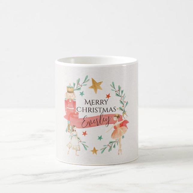 Caneca De Café Caça de Natal Personalizada do Invólucro (Centro)