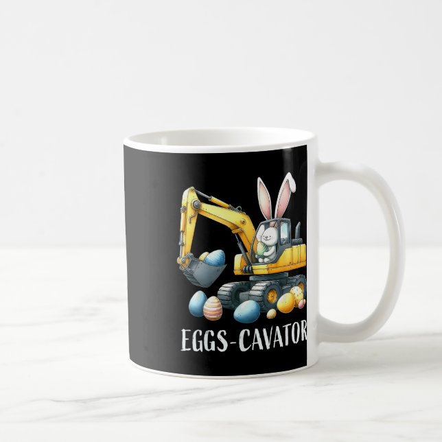 Caneca De Café Caça De Ovos De Páscoa Eggscavator Para (Direita)