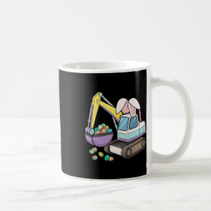 Caneca De Café Caça de Ovos de Páscoa Escavadeira Domingo Meninos