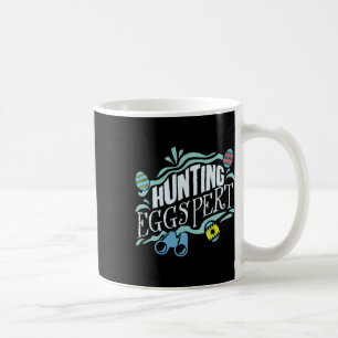 Caneca De Café Caça de Ovos do Coelho de Páscoa Eggspert