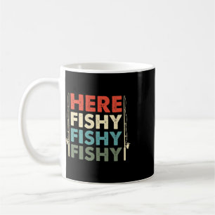 Caneca De Café Caça de Peixes Pesca Vará de Pescar Pescador