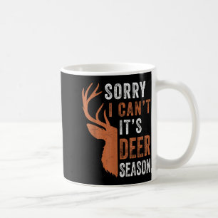 Caneca De Café Caça de veados masculina desculpe não posso é temp