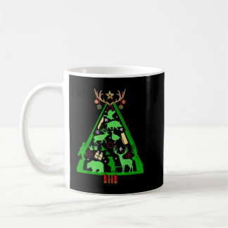Caneca De Café Caça divertida a veados e corvos-marinhos Tree Hun
