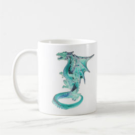 Caneca De Café Caça-Dragão Azul