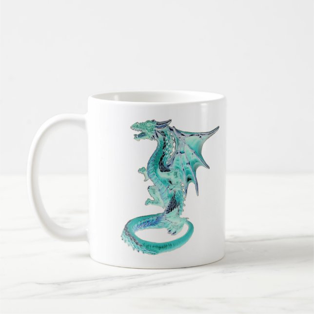 Caneca De Café Caça-Dragão Azul (Esquerda)