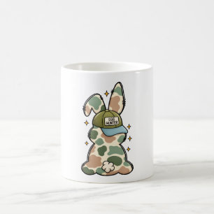 Caneca De Café Caça-Ovos de Páscoa Fofo Coelho – Camuflagem Diver