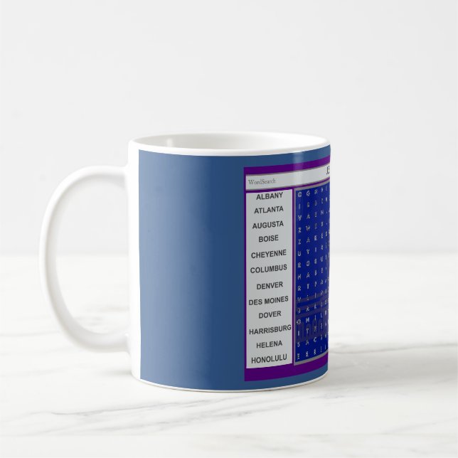 Caneca De Café Caça-palavras (Esquerda)