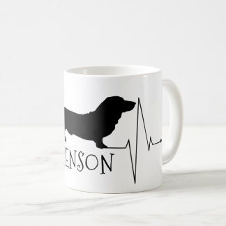 Caneca De Café Caça Personalizada Ama Meu Coração Cachorro Bater