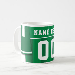 Caneca De Café Caça Personalizável Jersey Mug, Green, Futebol
