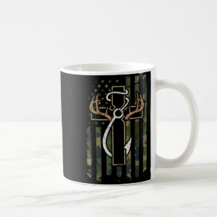 Caneca De Café Caça Pesca Fé Corça Chifres Cruz Gancho Chri