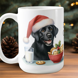 Caneca De Café Caça tardia da temporada - Preto Lab - Labrador