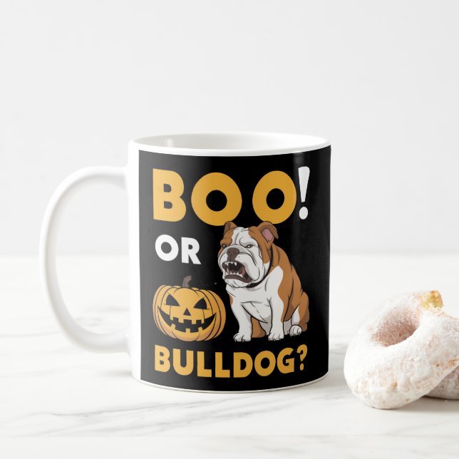 Caneca De Café Caça-touro maldita celebra o Halloween (Com Donut)