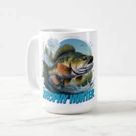 Caneca De Café Caçador de Robalo Troféu Personalizável 