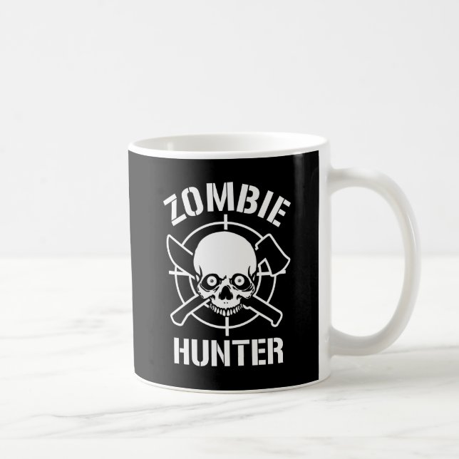 Caneca De Café Caçador do zombi (Direita)
