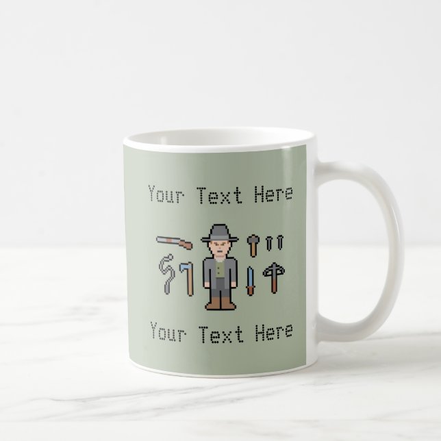 Caneca De Café Caçador feito sob encomenda do vampiro do texto (Direita)