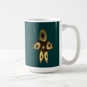 Caneca De Café Caçador Inuit Fractal