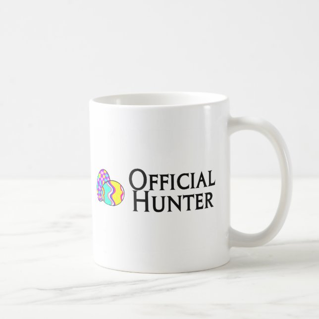 Caneca De Café Caçador oficial do ovo da páscoa (Direita)