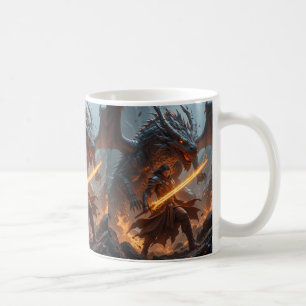 Caneca De Café Caçadora de Dragões de Bola Cristal - O Herói Nasc