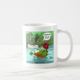 Caneca De Café Caçadores Veganos Divertidos