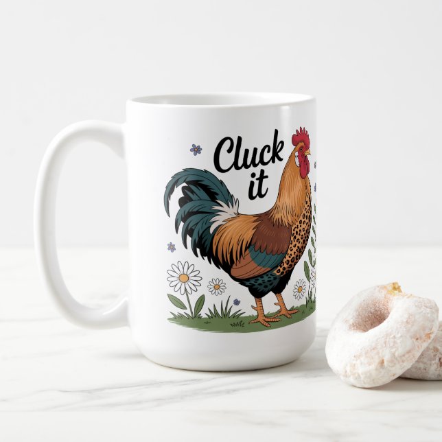 Caneca De Café Cacareja! (Com Donut)