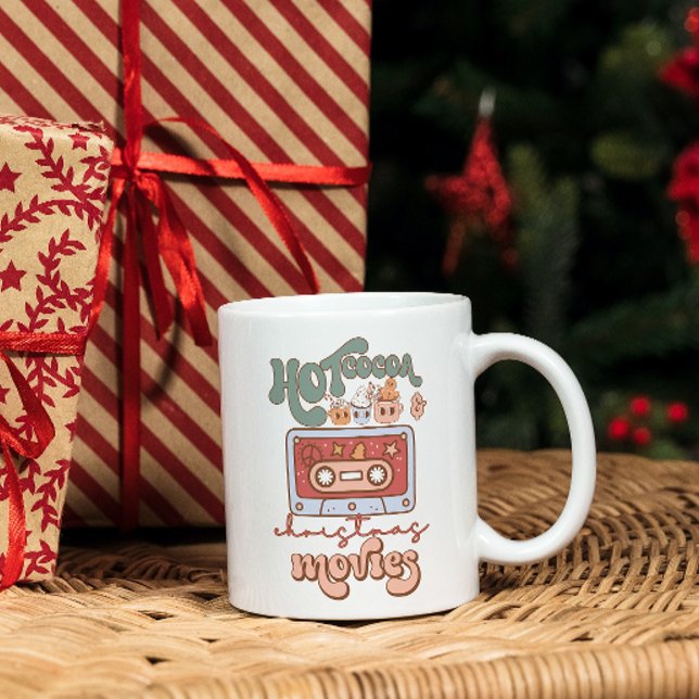 Caneca De Café Cacau quente e Bebendo de natal (Criador carregado)