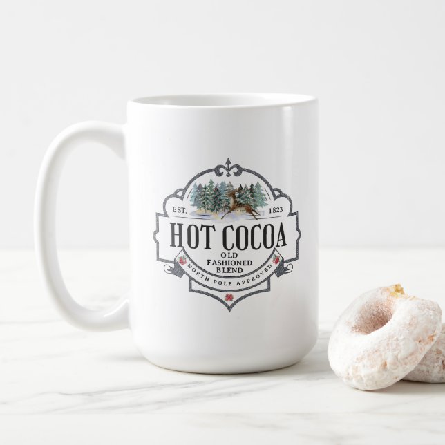 Caneca De Café Cacau quente Natal (Com Donut)