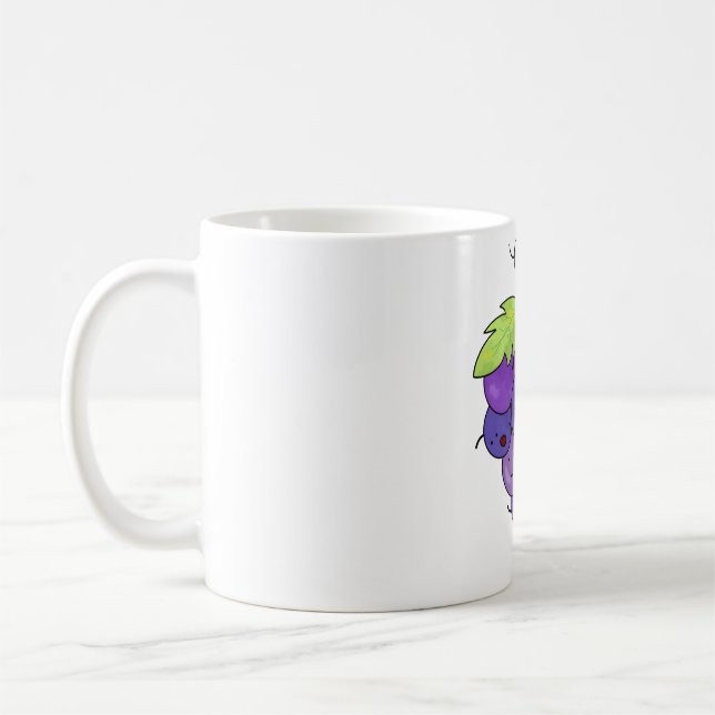 Caneca De Café Cacho de Uva Kawaii (Esquerda)