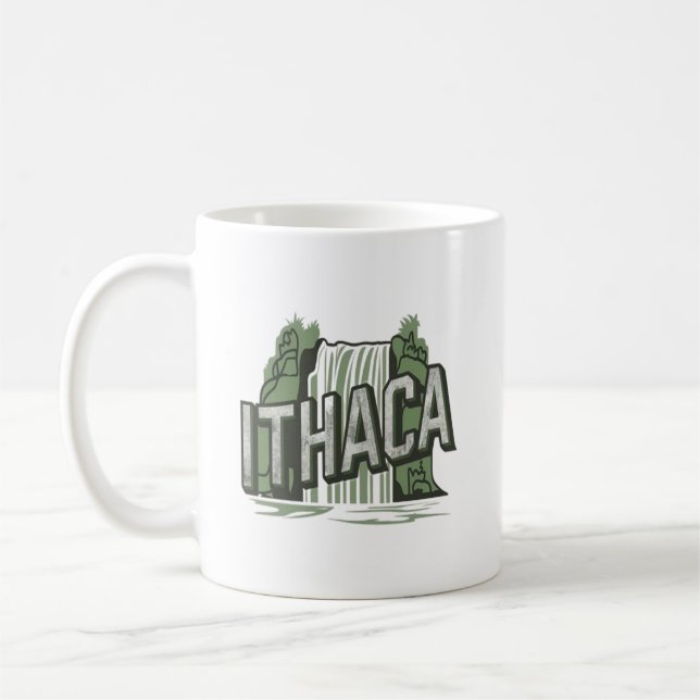 Caneca De Café cachoeiras de ithaca (Esquerda)