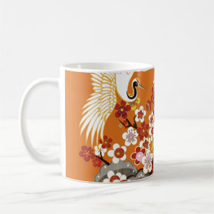 Caneca De Café CACHORAS E COR SAKURA. Sem costura floral colorida
