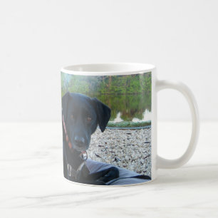 Caneca De Café cachorrinho acima ondulado