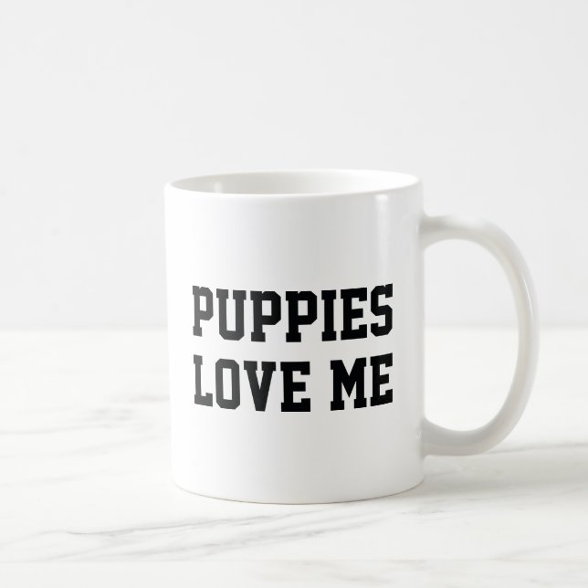 Caneca De Café Cachorrinhos Me Amam (Direita)
